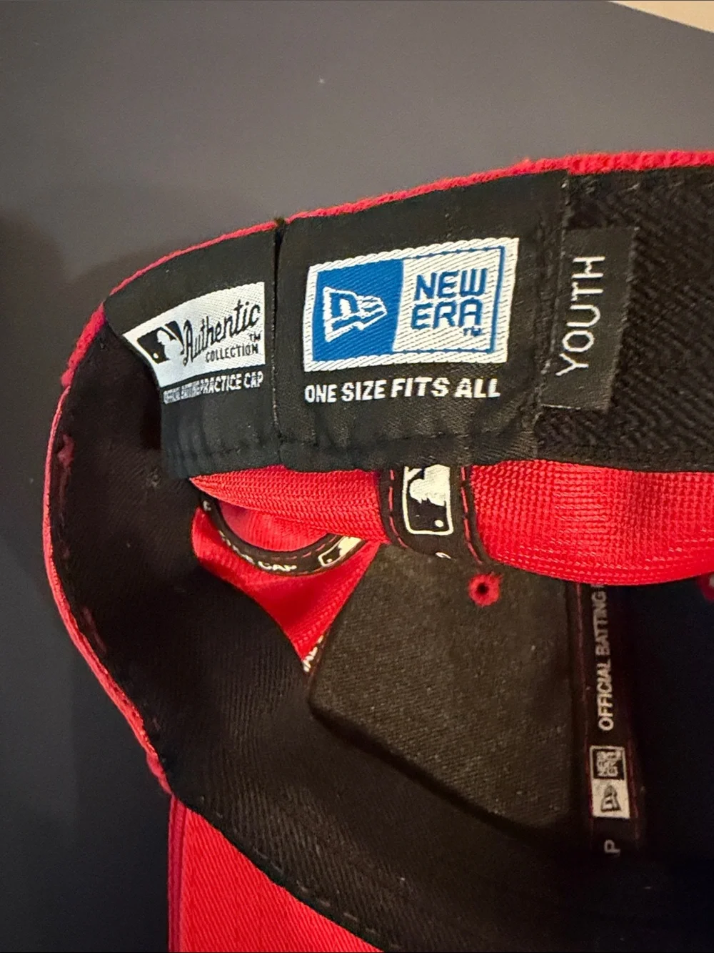 New Era Boston Red Sox  Red & Black Youth Baseball Cap